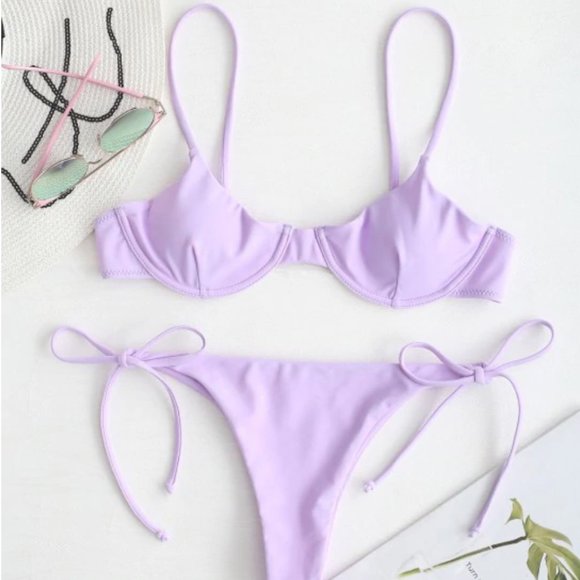 Zaful Other - Lavender Bikini SET